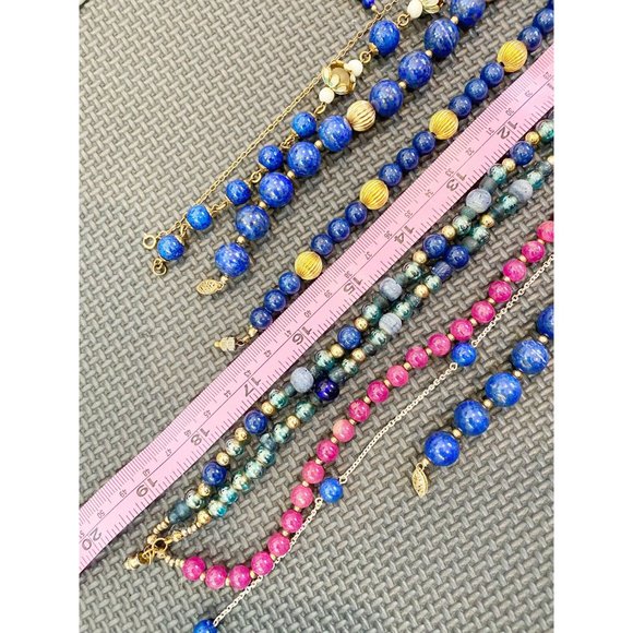 604 Collection of Seven Bead Necklaces with Lapis Lazuli - Picture 9 of 10